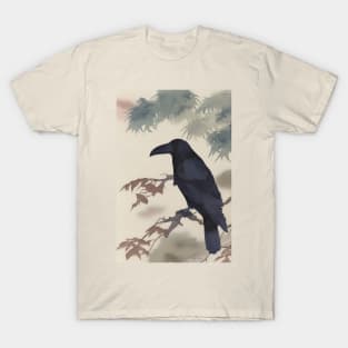 Japanese Raven painting, sumi-e ink brush T-Shirt